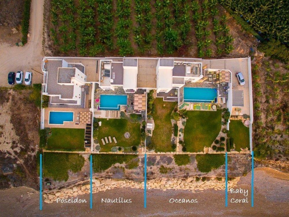 Blue Coral Beach Villas Three Exclusive Villas - Poseidon - Nautilus - Oceanos - And - Baby Coral Bungalow Coral Bay Exteriér fotografie